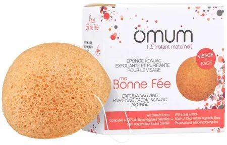 Omum Ma Bonne Fee Konjac-Schwamm Gesicht Halbmond 1 Stück