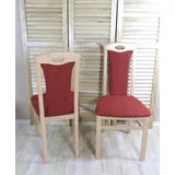 4-Fußstuhl HOME AFFAIRE "Kasia", braun (buchefarben, terracotta), B:45cm H:95cm T:48cm, 43% Polyacryl, 36% Polyester, 21% Baumwolle;Strukturstoff, Stühle