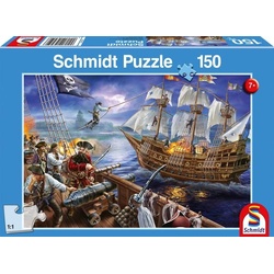 Schmidt 56252 - Puzzle, Abenteuer mit Piraten, Kinderpuzzle