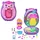 Mattel Polly Pocket Mama & Baby Igel Handtaschen-Spielset mit 2 Puppen & 16 Accessoir