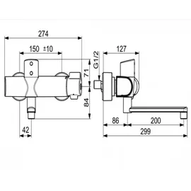 Hansa HansaClinica Sensor-Armatur chrom 08866202