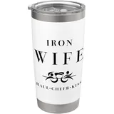 Triathlon-Unterstützung für Ehefrau von Tri Sherpa Crew Gear Haul Cheer Doppelwandiger Edelstahl-Thermobecher