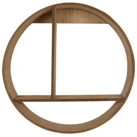 Hti-Living Wandregal Ø 37 cm Holz Hellbraun