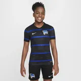 Hertha BSC 2024/25 Stadium Away Nike Replica Fußballtrikot mit Dri-FIT-Technologie für ältere Kinder - Schwarz, XS