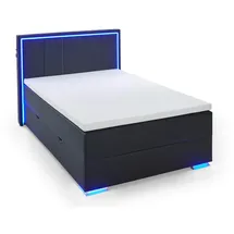 Meise Möbel Colorado II Boxspringbett inkl. Bettkasten mit Bonnellfederkernbox Kunstleder - Braun