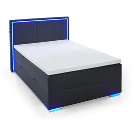 Meise Möbel Colorado II Boxspringbett inkl. Bettkasten mit Bonnellfederkernbox Kunstleder - Braun
