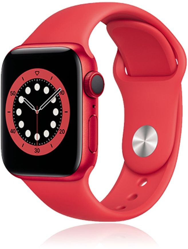 Apple Watch Series 6 Aluminium Cellular PRODUCT(RED), Sport Band PRODUCT(RED), M06R3FD/A, 40mm