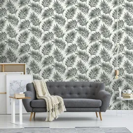 Superfresco Easy Vliestapete Scandi Leaf Grün 10,05 x 0,52 m