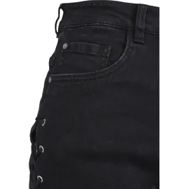 URBAN CLASSICS Waist Denim Lace Up Kurze Hose Black 30