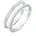 Elli Ring Damen Statement Zweireihig Kugel Silberfarben mit Kristallen