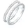 Elli Ring Damen Statement Zweireihig Kugel Silberfarben mit Kristallen