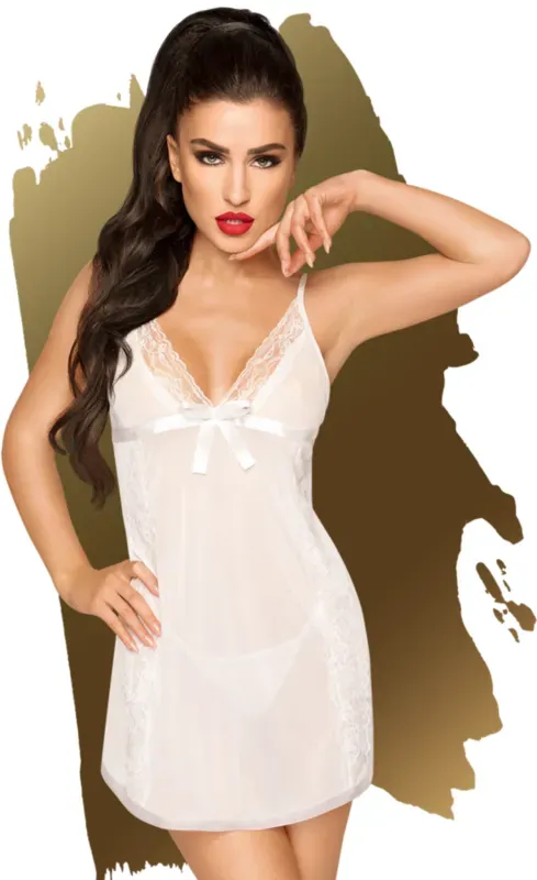 PENTHOUSE  Casual Seduction Babydoll - Weiß / L/XL