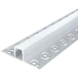 2 M Alu Profile Alu Schiene Profil Unterputz Leiste Rigips Trockenbau Gewebe für LED-Streifen Profil V