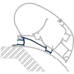 Dometic PR-Adapt Adapter für Dachmarkisen PR 2000 und PR 2500 6,0m