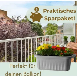 GarPet Blumenkasten 50 x 20 x 18,5 cm Grau