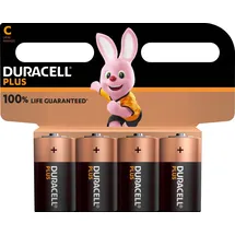 Duracell Hückmann Batterie 1,5V Baby C Plus Power Duracell Plus-C K4 (Bli.4)