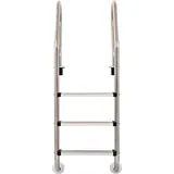 vidaXL Poolleiter 120 cm edelstahl 91733