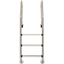 vidaXL Poolleiter 120 cm edelstahl 91733