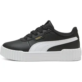 Puma Carina 3.0 Kinder Schwarz/Weiß/Gold 28