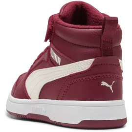 Puma Rebound V6 Mid Kinder team regal rot/warm weiß/puma weiß 29