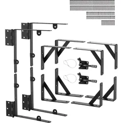 VEVOR Torrahmen Anti-Durchhang Eckstrebe Torrahmen-Hardware Eisen 2 Sätze