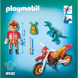 Playmobil The Explorers Motocross-Bike mit Raptor 9431