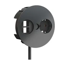 Bachmann TWIST 1x Schutzkontakt 2x Keystone, GST18 Stecker, schwarz,