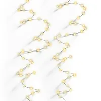 MARELIDA LED Drahtlichterkette Compact - 378 warmweiße/bernsteinfarbene LED -