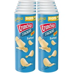 Lorenz Crunchips Stackers Salted 175 g, 10er Pack