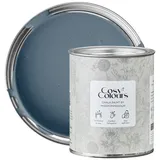 MissPompadour Kreidefarbe Stormy Sky Blue - Holzfarbe, Holzlack matt innen 750ml, Kreidefarbe für Holz, Metall, Kunststoff - CosyColours Blautöne blau