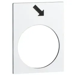 Schneider Electric ZB2BY4913 Bezeichnungsschild, 30x40mm, weiß, vorwärts, langsam - 10 Stück