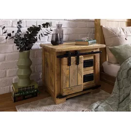 Massivmoebel24 Nachtschrank Mango 50 x 40 x 45 cm Beige