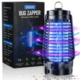 Insektenvernichter Elektrisch, UV-Lampe Stark Mückenfalle, IPX4 wasserdichte Mückenlampe, Fliegenfalle mit Aufhängehaken für Mücken,Motten,Fliege,Spinnen,Ungiftig Mücken-Killer für Innen-Außenbereich