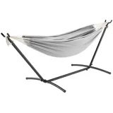 Juskys Hängematte Paya 279 x 109 cm Hellgrau