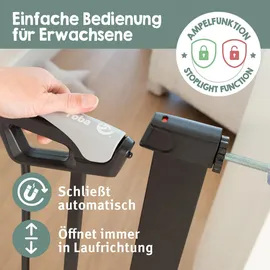 roba Treppenschutzgitter easySafe+ 75-82 cm Schwarz