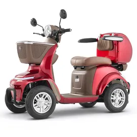 Vevor Elektromobil mit 4 Rädern Mobilitätsroller 227 kg Tragkraft 35 km Reichweite 1000 W rot