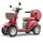 Vevor Elektromobil mit 4 Rädern Mobilitätsroller 227 kg Tragkraft 35 km Reichweite 1000 W rot