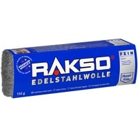 RAKSO Edelstahlwolle fein 1 Banderole, rostfrei, hygienische Reinigung, reinigt, schleift, poliert im Nassbereich