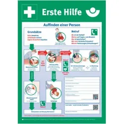 Anleitung zur Ersten Hilfe Auffinden einer Person, Typ: 02400