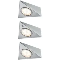 Paulmann LED Unterschrankleuchte Dreieck 3x2,8W 140x110mm 3x170lm 230/12V Eisen gebürstet