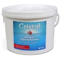 Cristal Schockchlortabletten 20 g, 3kg Eimer 1St.