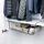 ELUNO Schrankkorb 4er Set 61 x 46 x 20 cm grau