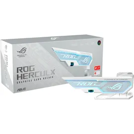 Asus ROG Herculx Grafikkartenhalter weiß (Stützhöhe 72-128 mm, integriertes 3D-ARGB-Element, Aura Sync, inkl. Wasserwaage, weiß)