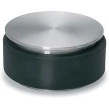 BLOMUS -STOP- Türstopper aus Edelstahl, 1 KG schwere Ausführung, gummiert für jeden Untergrund, Türpuffer, hochwertige Verarbeitung (H / B / T: 4,5 x 9 x 9 cm, Edelstahl,