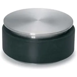 BLOMUS -STOP- Türstopper aus Edelstahl, 1 KG schwere Ausführung, gummiert für jeden Untergrund, Türpuffer, hochwertige Verarbeitung (H / B / T: 4,5 x 9 x 9 cm, Edelstahl,