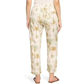 Cartoon Stoffhose Damen mit Gummizug Beige 40