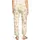 Cartoon Stoffhose Damen mit Gummizug Beige 40