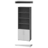 Hammerbacher Aktenschrank 6OH 39,5 x 12,5 x 39,5 grau