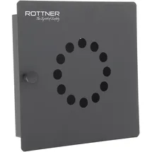 Rottner Tresor ROTTNER Key Point 10 Schlüsselkasten schwarz mit 10 Haken, 22,0 x 5,0 x 22,0 cm, 1 St.