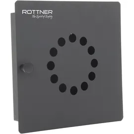 Rottner Tresor ROTTNER Key Point 10 Schlüsselkasten schwarz mit 10 Haken, 22,0 x 5,0 x 22,0 cm, 1 St.
